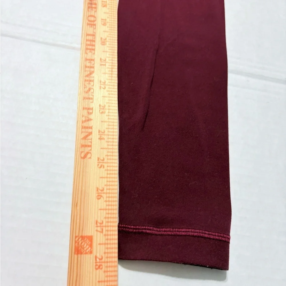 Lululemon Align Plum Shadow (Burgundy) Full Length High-Waisted Leggings. Nulu